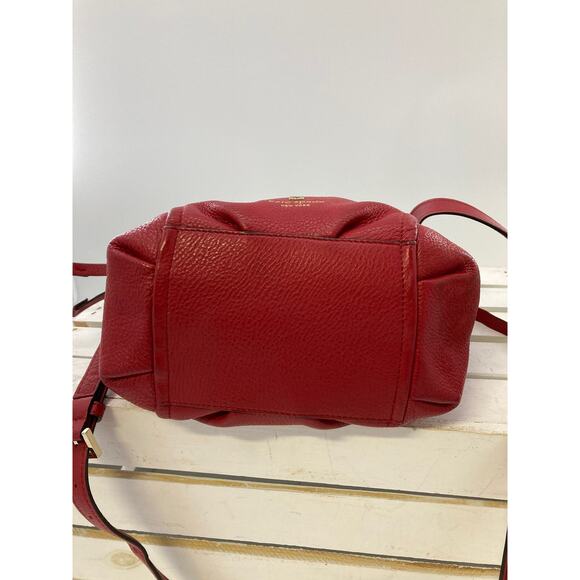 KATE SPADE RED SMALL PEBBLED LEATHER CROSSBODY BAG - Picture 7 of 14